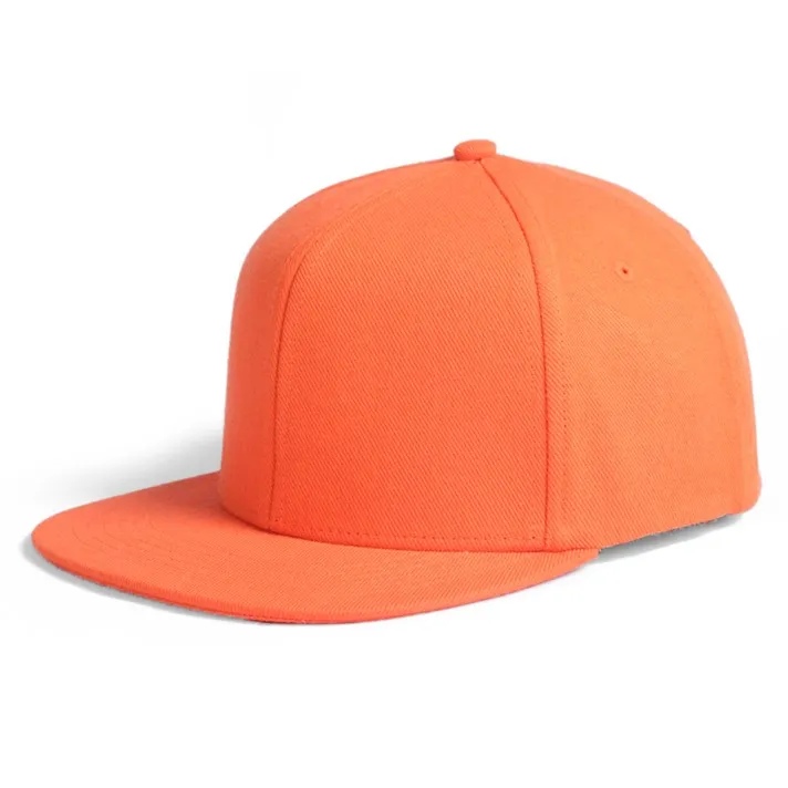 orange fitted hat
