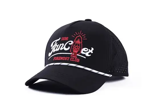 black rope trucker hat wholesale