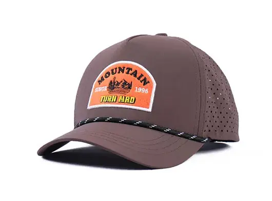 brown rope trucker hat