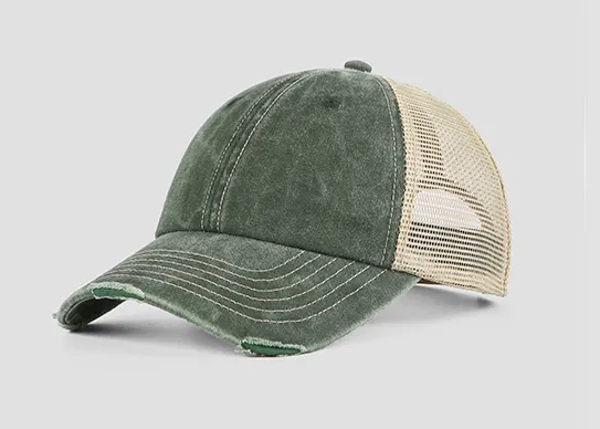 green vintage trucker hat