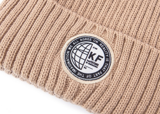 fleece beanie embroidery patch