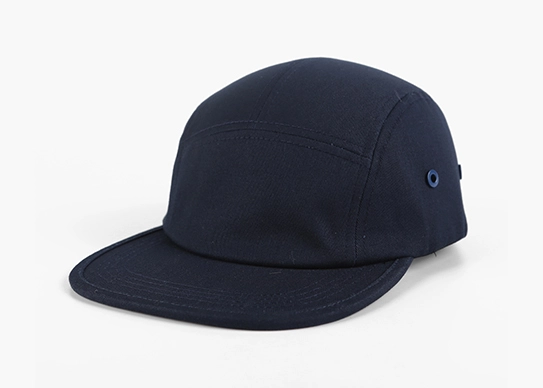 navy cotton camper cap